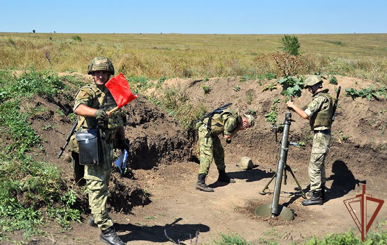 Артиллеристы Росгвардии провели учебный сбор в Ростовской области (видео)