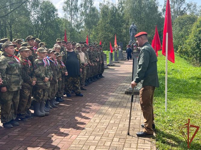 Росгвардия приняла участие в церемонии захоронения останков советских воинов, погибших в годы ВОВ в Калужской области 