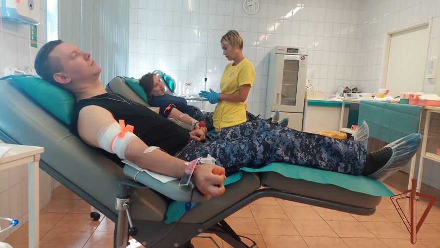 Росгвардейцы пополнили банк крови медучреждений Санкт-Петербурга