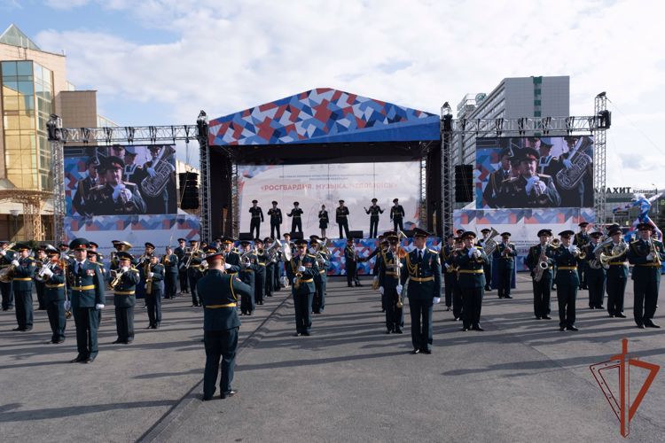 Фестиваль военных оркестров Уральского округа Росгвардии состоялся в Челябинске (видео)