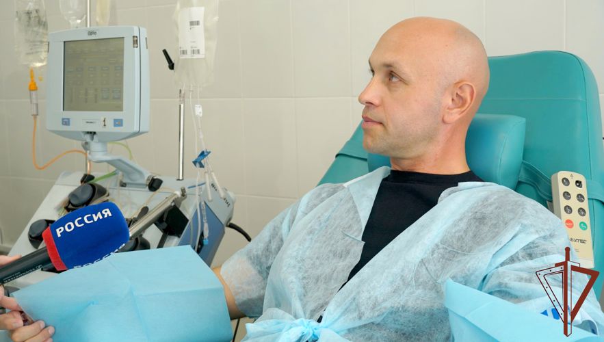 Росгвардеец стал донором для пациента, нуждающегося в пересадке костного мозга в Кирове