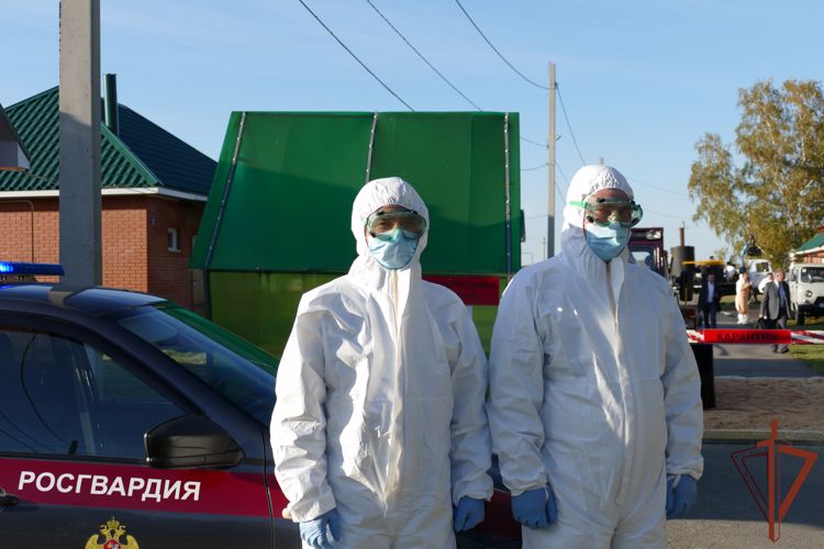 Росгвардия приняла участие в межрегиональных командно-штабных учениях Министерства сельского хозяйства в Омской области