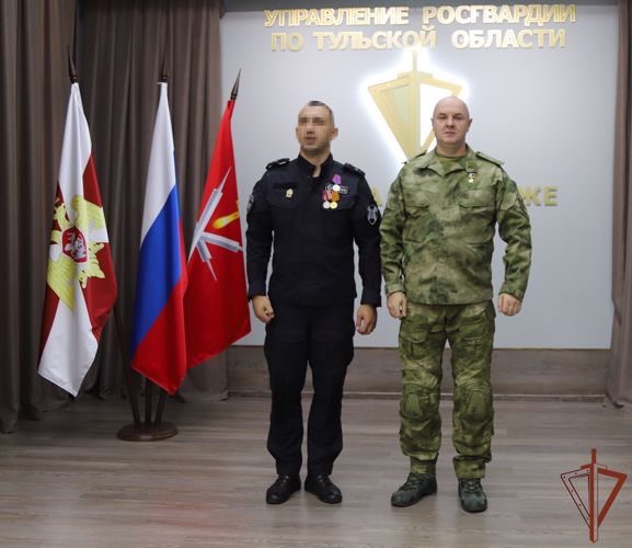 Тульским росгвардейцам вручены государственные награды
