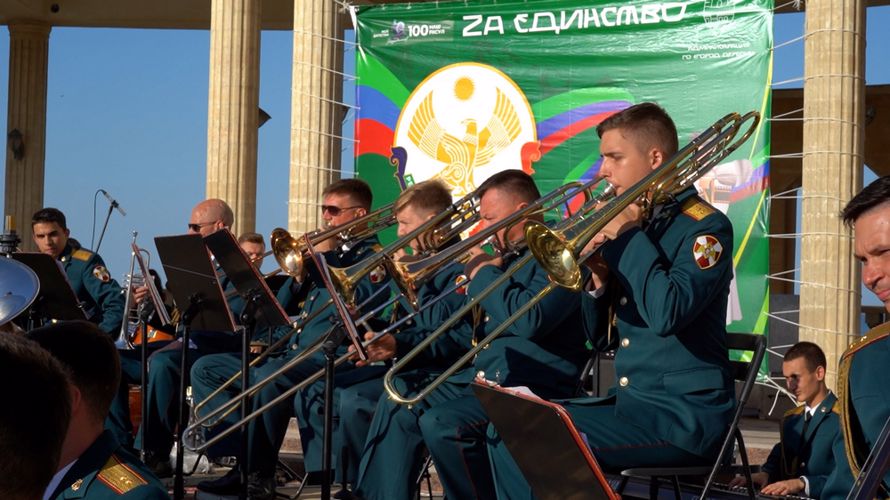 Состоялся концерт главного военного оркестра Росгвардии в Дербенте