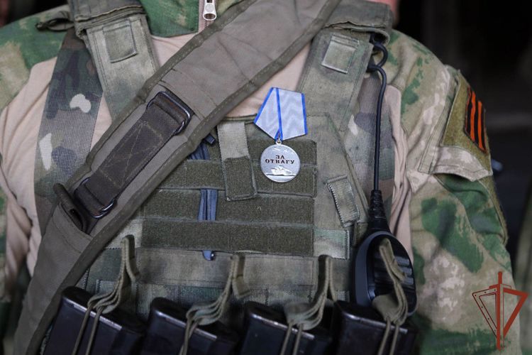 Госнаграды вручили в ДНР росгвардейцам - участникам спецоперации  (видео)