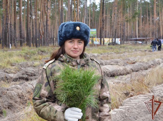 Росгвардейцы присоединились к Всероссийской акции по восстановлению лесов в Тамбовской области