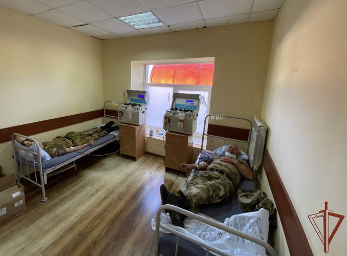 Сотрудники Росгвардии приняли участие во всероссийской донорской акции в Пятигорске