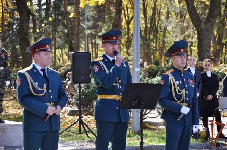 Оркестр Росгвардии принял участие в торжественном открытии памятника воинам-интернационалистам в Ессентуках