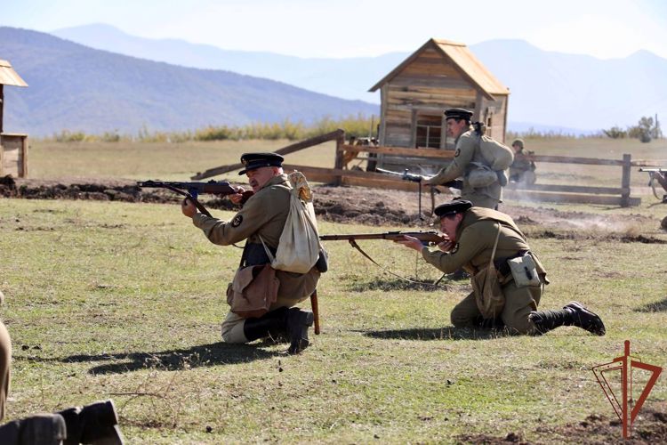 Росгвардейцы стали участниками исторического фестиваля «Битва за Кавказ» в Дагестане