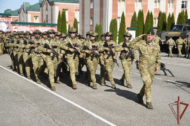 Веденскому отдельному специальному моторизованному батальону Росгвардии вручено Боевое знамя нового образца