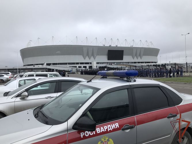 Под охраной Росгвардии прошел футбольный матч Российской Премьер-лиги в Ростове-на-Дону
