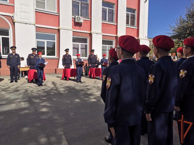 Первый кадетский класс Росгвардии открыли в Приморье