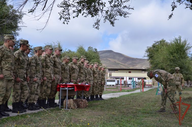 Сбор с выпускниками военных вузов 2023-го года завершился  в Северо-Кавказском округе Росгвардии 