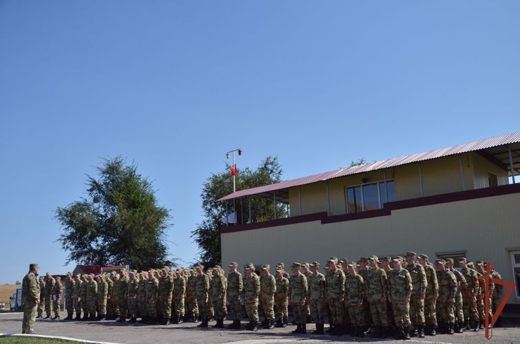Сбор с выпускниками военных вузов 2023-го года завершился  в Северо-Кавказском округе Росгвардии 