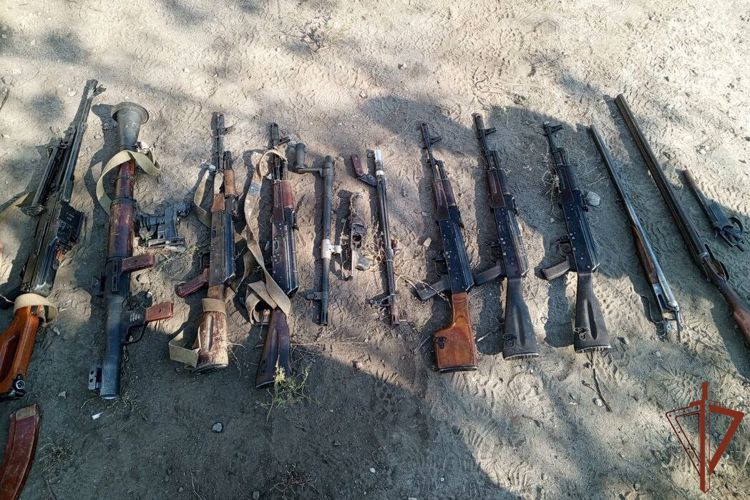 Схрон c оружием и боеприпасами  обнаружили росгвардейцы в ЛНР  