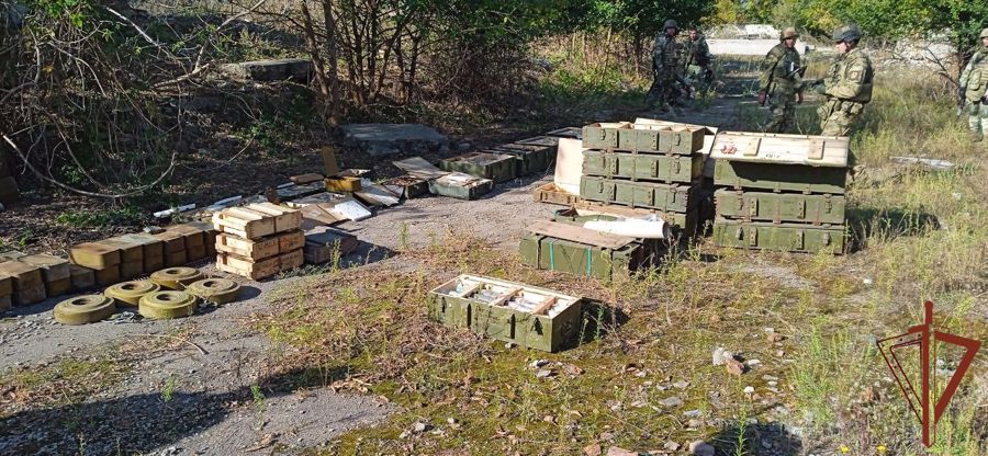 Более 100 тысяч единиц различных боеприпасов обнаружили росгвардейцы в ЛНР