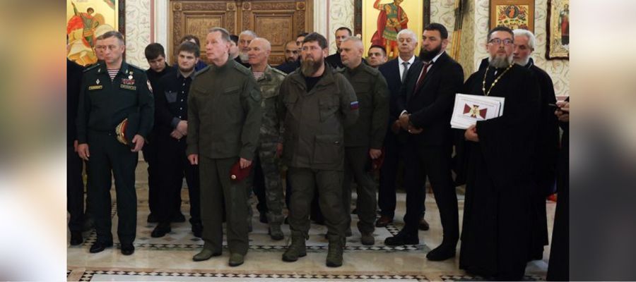 Генерал армии Виктор Золотов принял участие в церемонии освящения нового храма Росгвардии в Грозном (видео)