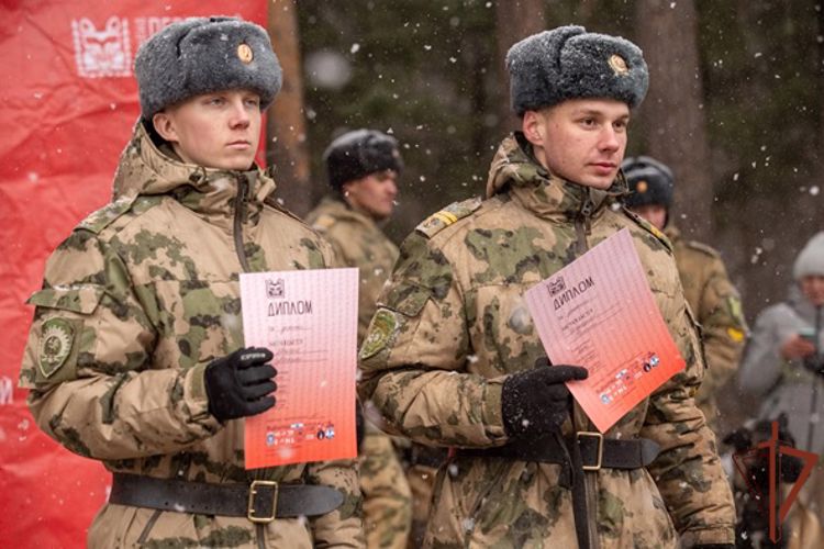 Курсанты Пермского военного института войск национальной гвардии приняли участие в гонке по ездовым видам спорта