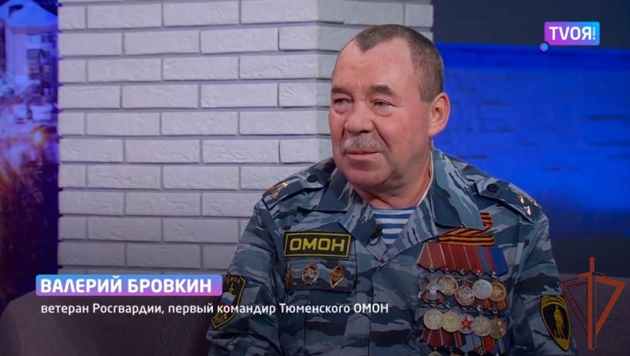 Ветеран Росгвардии стал участником патриотического телевизионного проекта «Люди в погонах»