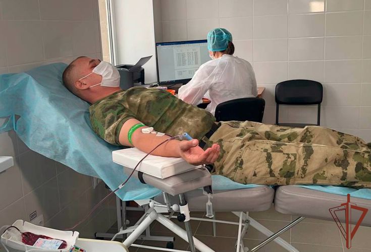 Донорская акция Росгвардии «От сердца к сердцу» прошла в Запорожской области