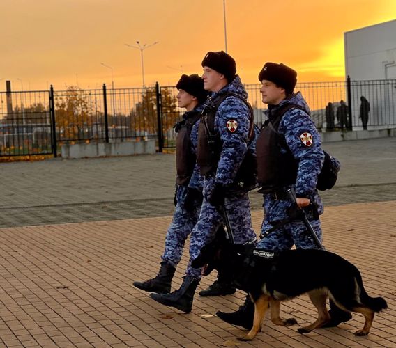 Общественный порядок на футбольном матче в Калининграде обеспечили военнослужащие Росгвардии