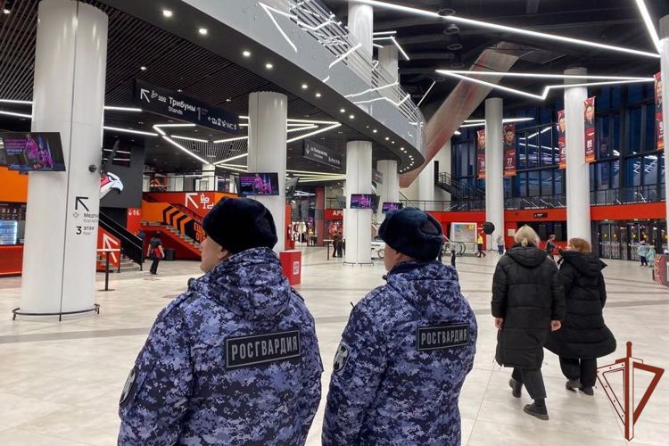 Росгвардейцы обеспечили безопасность на матчах КХЛ в Омске