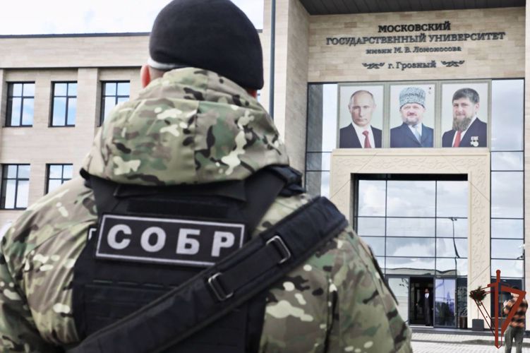 Росгвардия обеспечила безопасность церемонии открытия филиала МГУ в Грозном  