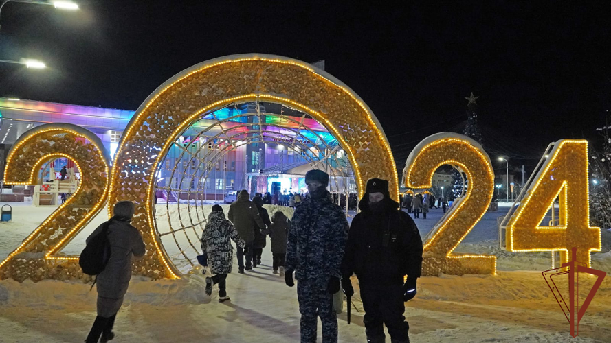 Росгвардия обеспечила безопасность открытия главной новогодней ели в Нарьян-Маре