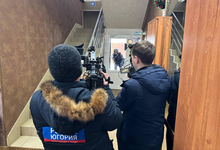 Росгвардия продемонстировала съемочной группе телеканала «Россия» действия по сигналу тревоги в Югре