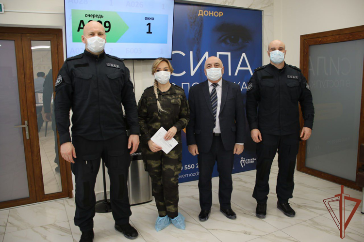 Росгвардейцы присоединились к донорской акции «От сердца к сердцу» в Кабардино-Балкарии