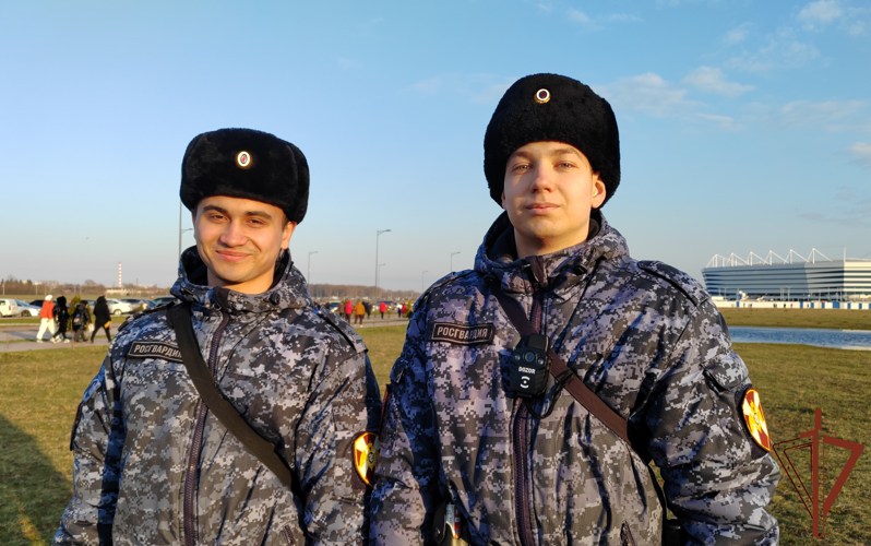 Росгвардейцы обеспечили безопасность футбольного матча РПЛ в Калининграде