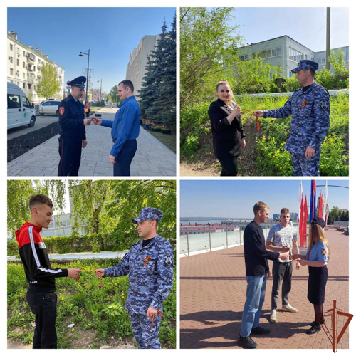 Акция «Георгиевская ленточка» продолжается в Приволжском округе Росгвардии