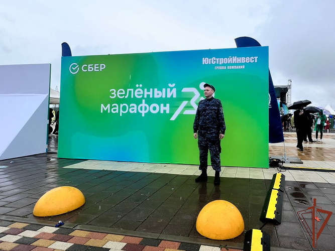 Сотрудники Росгвардии приняли  участие в обеспечении безопасности во время проведения спортивного мероприятия в Ставрополе