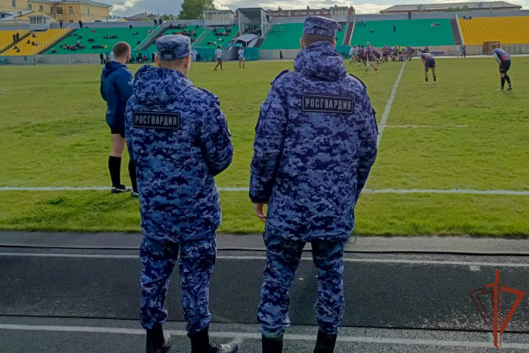 Росгвардия обеспечила безопасность матча чемпионата России по регби в Новокузнецке