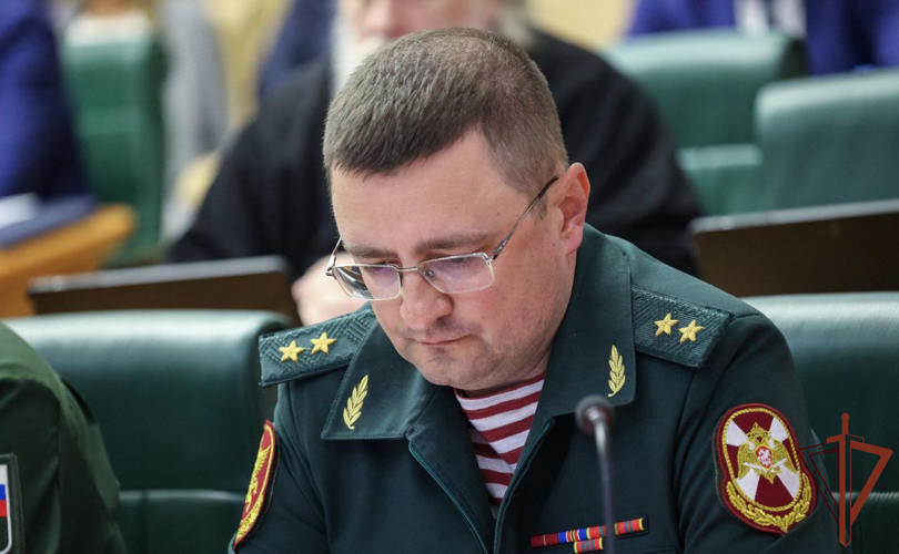 Представитель Росгвардии выступил на первом заседании совета верхней палаты парламента по военно-патриотическому воспитанию граждан