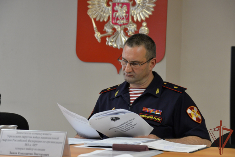 Заместитель командующего Уральским округом подвел итоги  деятельности Управления Росгвардии по Свердловской области 