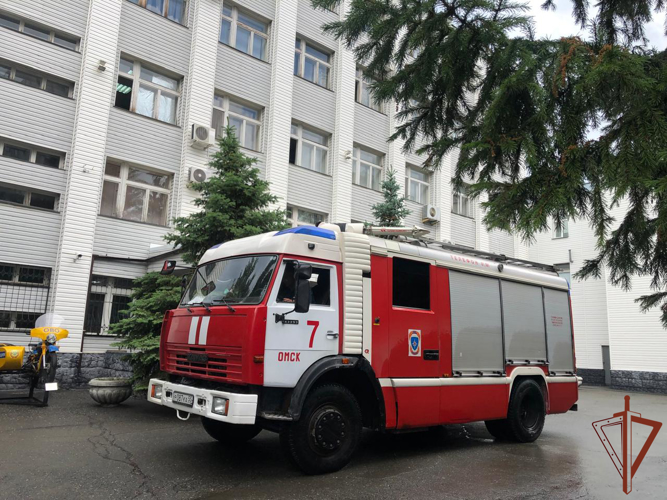 Росгвардейцы приняли участие в межведомственном пожарно-тактическом учении в Омске