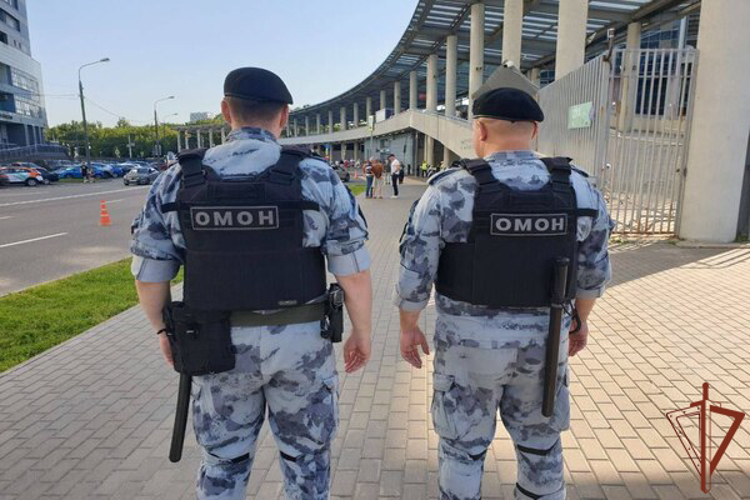 Сотрудники Росгвардии обеспечили правопорядок на спортивном мероприятии в Москве