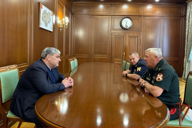Начальник  Главного Управления охраны общественного порядка Росгвардии встретился с главой Кабардино-Балкарии 