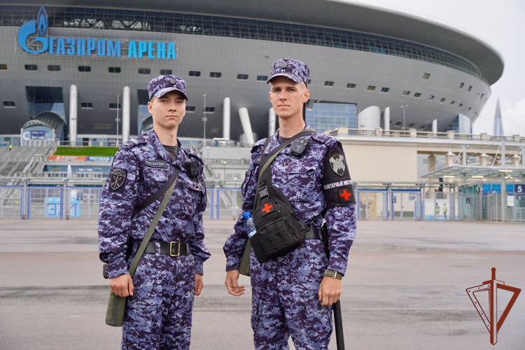 Безопасность Летнего Кубка РПЛ продолжают обеспечивать росгвардейцы в Санкт-Петербурге