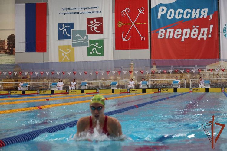 Чемпионат Росгвардии по плаванию стартовал в Санкт-Петербурге  (видео)