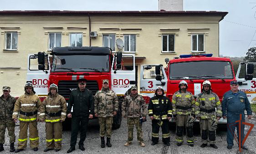В Кабардино-Балкарии Росгвардия и МЧС провели тактико-пожарное занятие