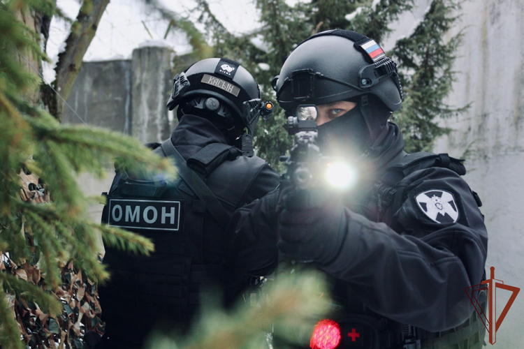При содействии ОМОН Росгвардии в Калининграде задержанан подозреваемый в призывах к терроризму (видео)