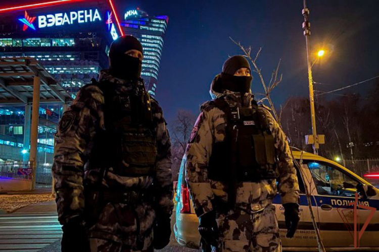 Военнослужащие и сотрудники Росгвардии обеспечили безопасность на спортивных мероприятиях в Москве