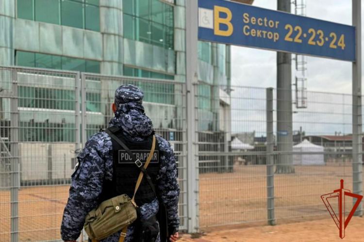 В Дагестане росгвардейцы обеспечили безопасность футбольного матча Российской премьер-лиги