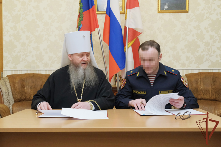 Подписано соглашение о сотрудничестве между Управлением Росгвардии по ЛНР и Луганской Епархией