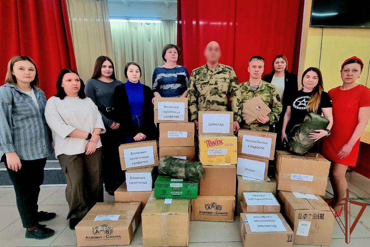 В преддверии Дня защитника Отечества школьники поддержали бойцов спецназа Росгвардии