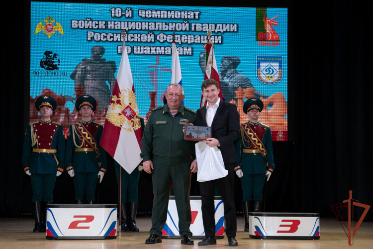 В Росгвардии наградили победителей чемпионата по шахматам