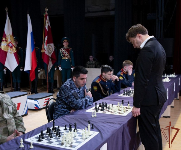 В Росгвардии наградили победителей чемпионата по шахматам
