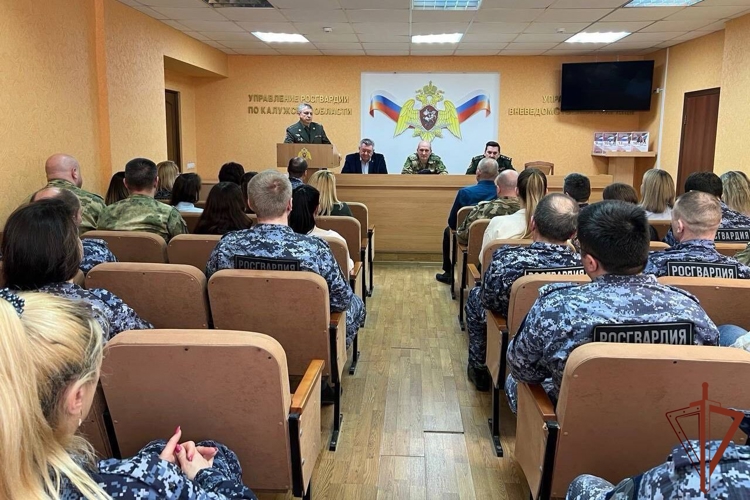 Ветераны ведомства провели памятные мероприятия для военнослужащих и сотрудников Росгвардии в Калужской области